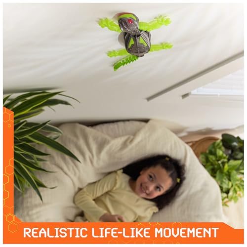 HEX BOTS Wall Crawler Gecko Rechargeable Remote Control Toy | Lizard RC Toy, Wall Climbing Technology, Realistic Limbs, Easy to Use Remote, Prank Toys & Gifts for Kids Ages 4+