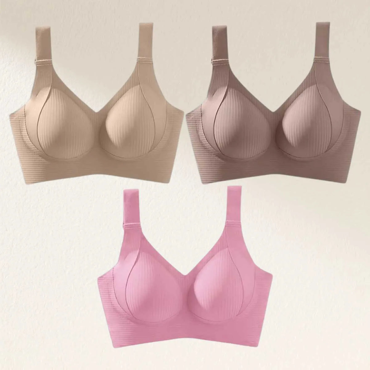 🎁Clearance Sale Buy 1 Get 3 Packs🔥 Super firming bra | Wire-free bra 👍 No more sagging breasts (3-Pack Value Set)