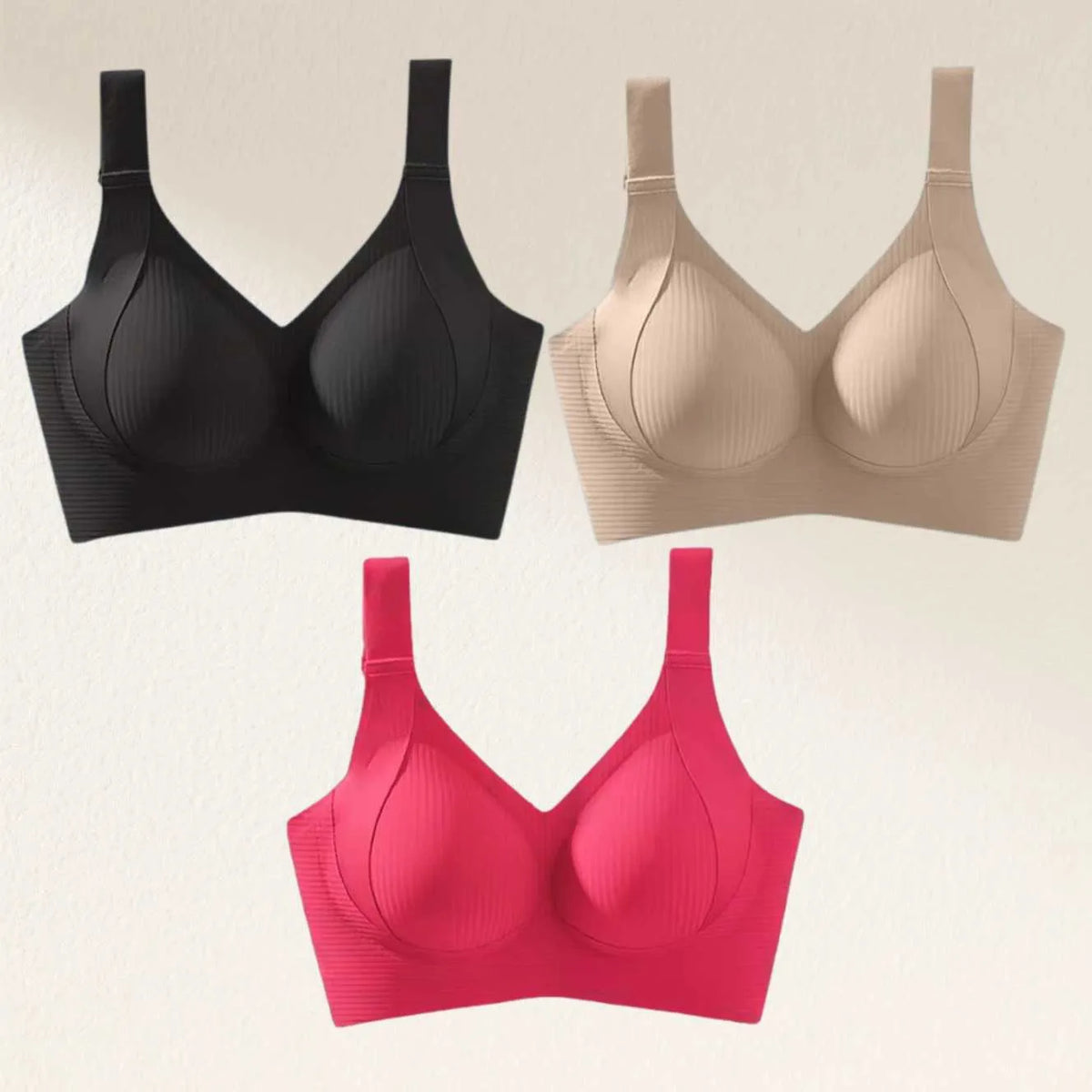 🎁Clearance Sale Buy 1 Get 3 Packs🔥 Super firming bra | Wire-free bra 👍 No more sagging breasts (3-Pack Value Set)